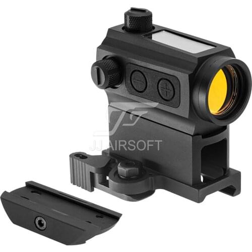 JJ Airsoft Solar Power Red Dot Sight with QD Riser Mount and Low Mount HS503C HS403C IPSC