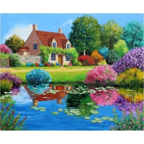 Diamond Mosaic Landscape 5D Diamond Mosaic Needlework Diamond Embroidery Rhinestones Painting