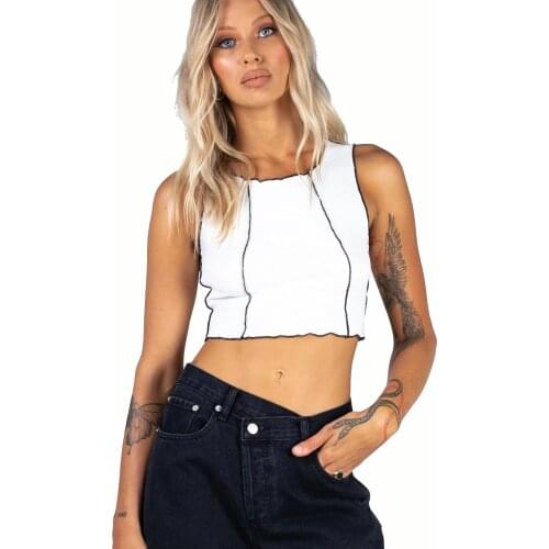 Summer Fashion Women Sexy Slim Crop Tops O-neck Sleeveless Short Tank Ladies Hight Quality Tank Tops