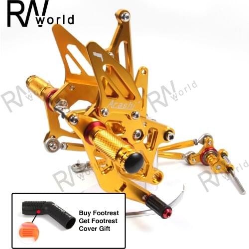 Motorcycles Rearsets Footrest For HONDA CBR600RR 2009-2018 CNC Adjustable Rear Set Foot Rest CBR600 RR ABS 2010 2011 2012-2017