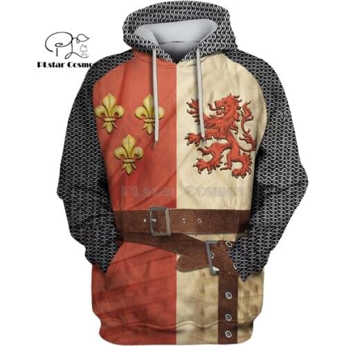 All Over Printed Knights Templar 3d hoodies Sweatshirt women for men funny Halloween cosplay apparel Drop shipping