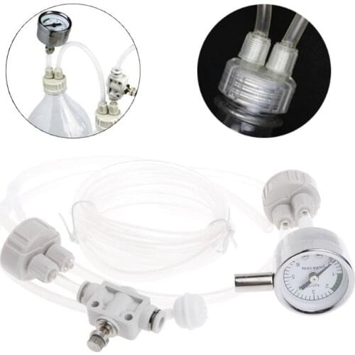 Aquarium DIY CO2 Generator System Kits Water Moss Plants Diffuser with Solenoid Valve Fish Tank Regulator Accessories