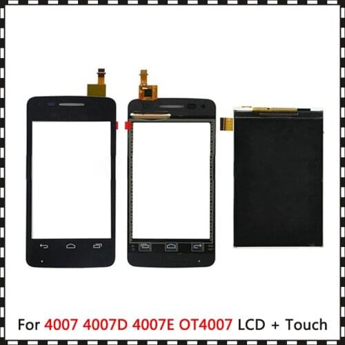 New High Quality 3.5'' For Alcatel One Touch Pixi 4007 4007D 4007E OT4007 Lcd Display With Touch Screen Digitizer Sensor