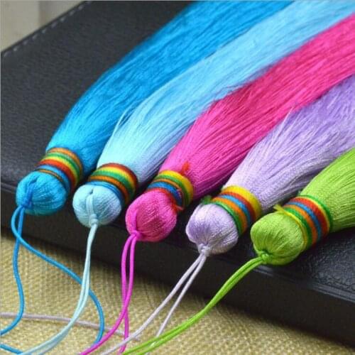 Wholesale 5pcs 14cm China knot tassel process for China knot tassel process DIY Handmade Jewelry Bracelet Accessories Rope:15 cm