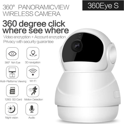 360 Degree Panoramic VR 3D Navigation PTZ Camera 2MP 1080P IP Camera