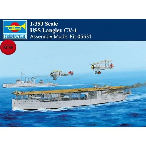 Trumpeter 05631 1/350 Scale USS Langley CV-1 Military Plastic Assembly Model Ship Kits