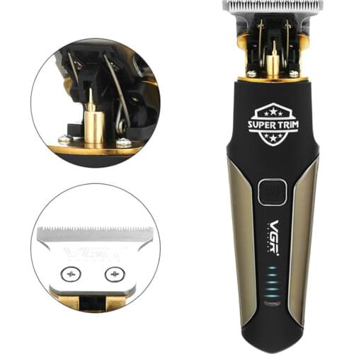 Professional rechargeable electric hair trimmer zero-overlap capabilities hair clipper barber shop hair cutter hair cutter tool