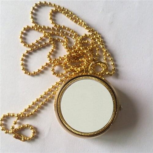 Sublimation locket necklaces pendants for women men blank thermal transfer printing Rotatable necklace pendant diy jewelry
