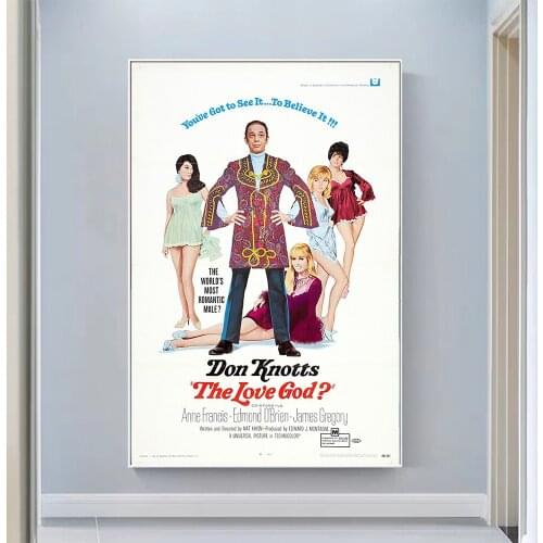 V0542 The Love God Vintage Classic Movie Wall Silk Cloth HD Poster Art Home Decoration Gift