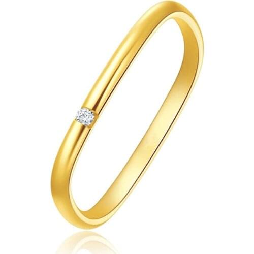 Stainless Steel Zircon Thin Square Ring For Women,Gold Silver Black Titanium Steel Jewelry
