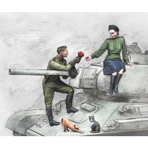 1/35 Resin Figure Model Kit Unassambled Unpainted //S069(NO TANK)