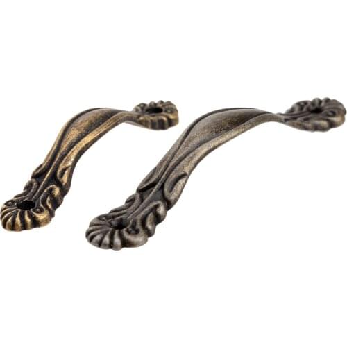 1PC Antique Bronze Furniture Handles Cabinet Knobs and Handles Cupboard Drawer Kitchen Pull Handle Furniture Hardware