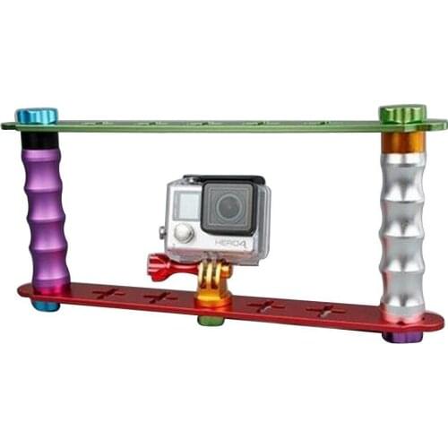 13 in 1 CNC Lightweight Aluminum Alloy Monopod Set for GoPro Hero 4 / 3+ SLR Camera, Double Handheld Self-Pole Monopod Mount Hol