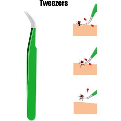2PCS Pet Flea Remover Tool Pet Cat Dog Tick Flea Tweezers Cleaning Tool Scratching Hook Tick Mites Ticks Louses Pliers Picker