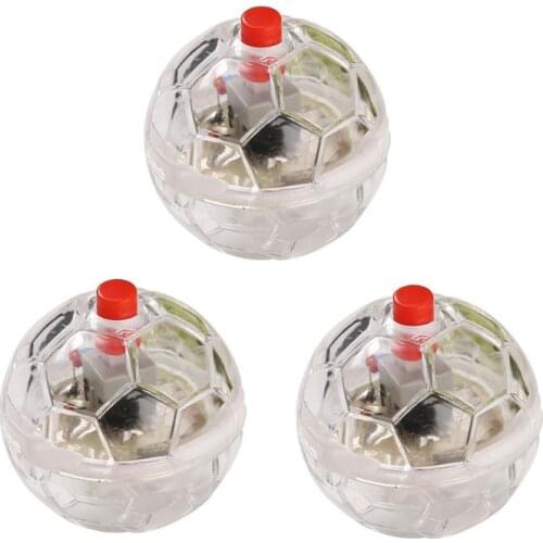 3 Pcs New Fashion Glowing Transparent Plastic Ball Pet Interactive Toy Funny Training Cat Flash Balls Toys