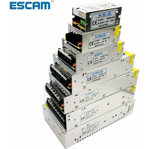 AC 220V to DC 12 V 1A 2A 3A 5A 8.5A 10A 15A 20A 30A 40A 50A switching power supply power adapter for cctv camera