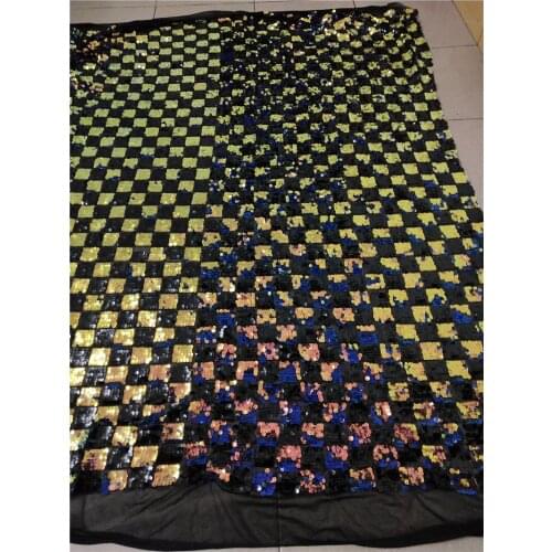 African Sequins Lace Fabric Embroidered Nigerian Laces Fabrics High Quality French Tulle Lace Fabric For Women YG-330