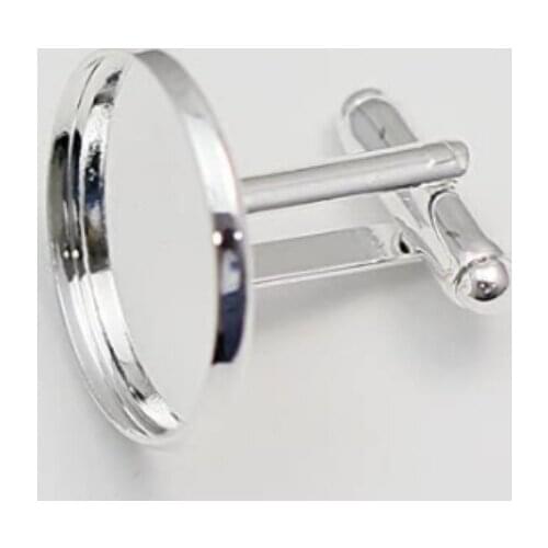 Beadsnice ID8898 Supper Mens Cufflinks Accessories Wholesale Personalized Cuff Links 20mm Cuff Llink Blanks Cabochon Settings