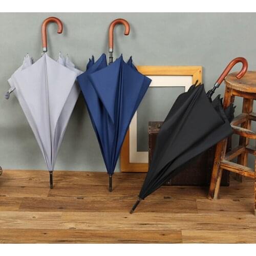 Business Long Handle Umbrella Vintage Luxury Car Golf Windproof Umbrella Rain Women Wedding Guarda Chuva Rain Gear BY50YS