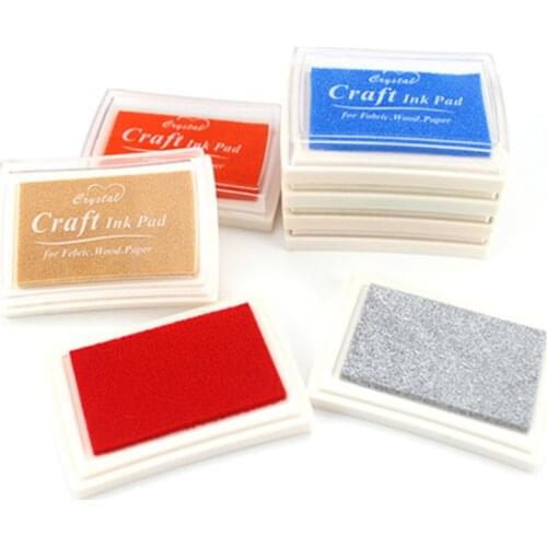 Creative Scrapbooking Inkpad For Stamp Handcraft Ink Pads Fabric Wood Paper Decoration Stamp Pad Inkpad DIY Craft Supplies