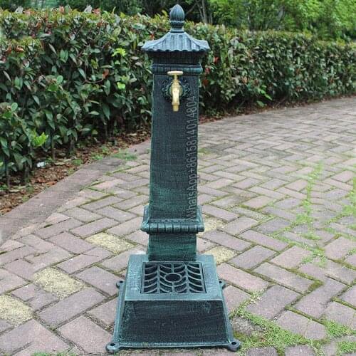 European-style cast iron retro vertical square sink/courtyard sink basin/home decoration ornaments