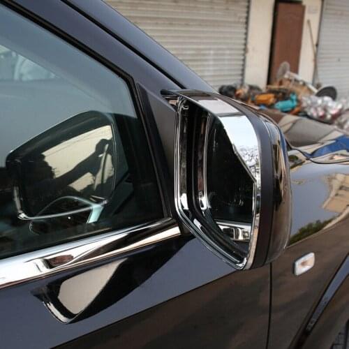 For Dodge Journey JC / Fiat Freemont 2009-2019 Chrome Rear View Mirror Rain Shield Protector Cover Frame