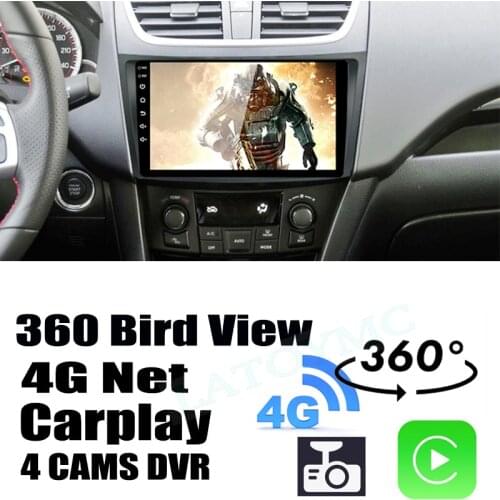 Car Audio Navigation GPS Stereo Carplay DVR 360 Birdview 4G Android System For Suzuki Aerio Liana Baleno