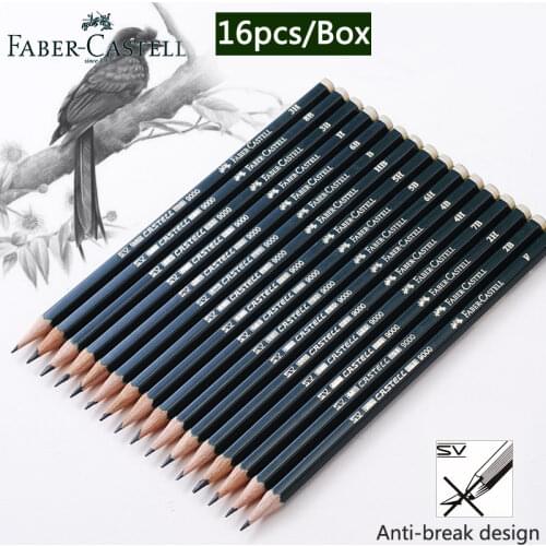 Faber Castel 16pcs/Box Pencils for School Pastel HB 2B 2H Drawing Pencil Set Lapiz Professional Potloden Art Supplies