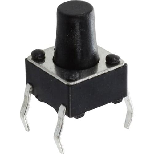 GTBL 25pcs 6x6x8mm Round Pushbutton 4 Pins SMD SMT Momentary Tactile Switch