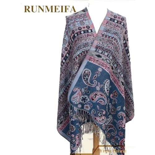 Hot New Fashion Pashmina Cashmere Womens Scarves Paisley flower style Stole Shawl Wrap summer winter spring Scarf for lady