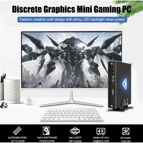 Eglobal Desktop PC Gamer Intel Core i9-10900F GTX1650 64GB RAM M.2 NVMe SSD Mini Computador Windows 11 HTPC AC WiFi Video card