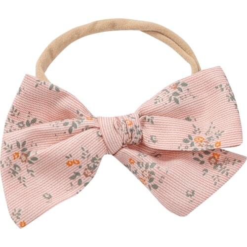 New Baby Headband Girls Hair Accessories Cotton Turban Bow Elastic Hairband Baby Princess Gifts