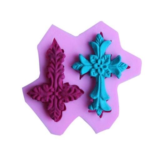 New Arrived 3D Silicone Cake Mold Cross Modeling Cake Decoration Mold For Baking Ware , Kitchenware, Soap, Chocolate Mold