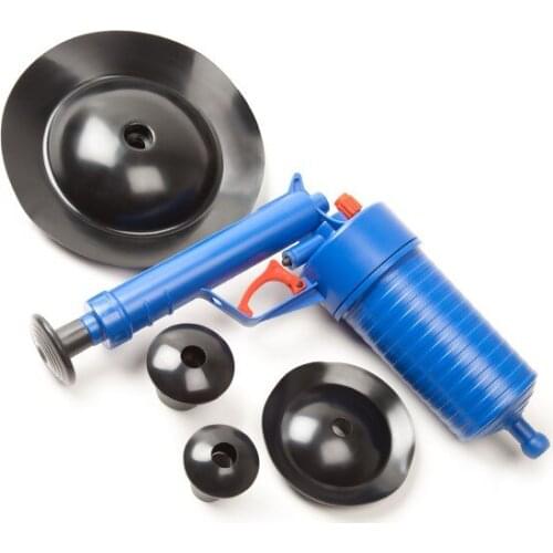 High Quality ABS Plastic Drain Cleaner For Clogged Pipes Drains With 4 Differents Size Rubber Adaptor