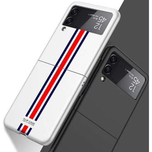 Anti-Slip Ultra Thin Protective Case for Samsung Galaxy Z Flip 3 Flip3 Non-fingerprint Phone Bag Cover Coque Capa