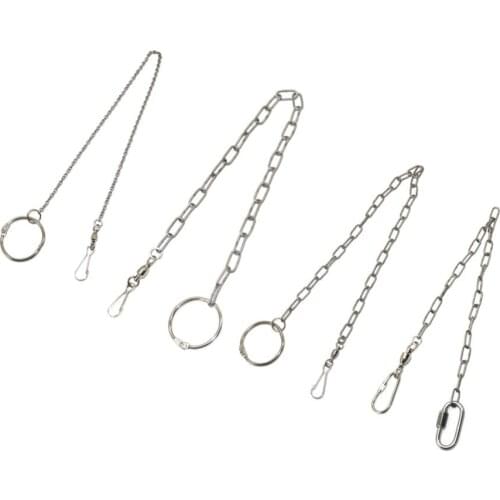 Bird Training flying Ankle Foot Chain Stainless Steel Outdoor Flying Training Parrot Leg Ring Pet Bird Leash Kits Bird Tools 1Pc