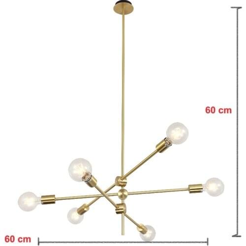 Nordic Chandelier Rotatable Adjustment Luxury Living Room Hanging Lamp Kitchen Restaurant Bar Lighting Home Decor Light Fixtures