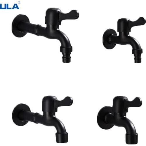 Stainless Steel Washing Machine Faucet Black Antifreeze Explosion Proof Single Cold Water Faucet for Mop Pool Washing Machine