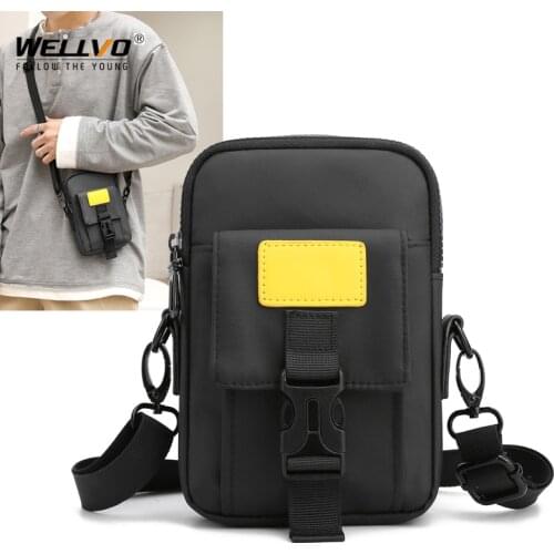 Small Messenger Bags Mens Purse Shoulder Bag Men Travel Crossbody Bag Handbags New Fashion Male Phone Money Belt Wallet X179C