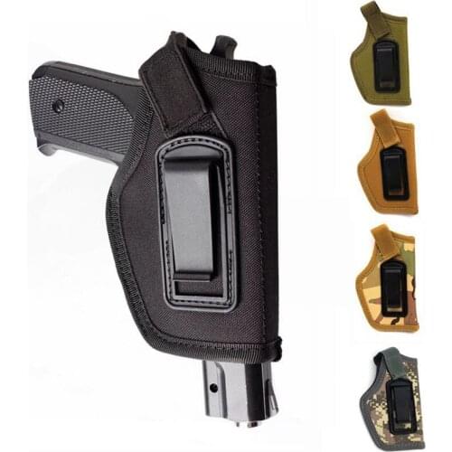 Tactical Nylon Holster Concealed Gun Carry Airsoft Shooting Gun Holster Belt Waist Pouch Fit Most Of Pistols Hunting Accessories