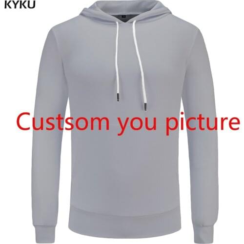 KYKU S-6XL customize Print 3d Hoodies Mens Women Polluver Sweatshirt Hip hop Men Hoodies Sweatshirts custom DIY Hoodie New