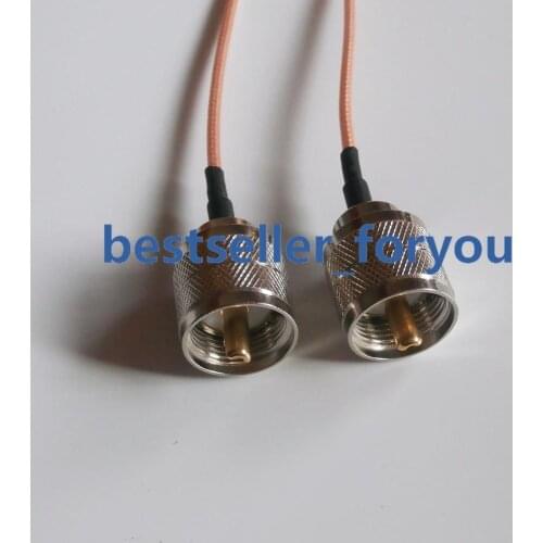 UHF Male PL259 To UHF Male Pigtail Cable RG316 30cm 12" For Wireless Router