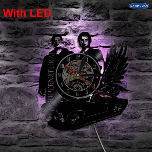 Vinyl Wall Clock Wall supernatual supernatural,Poster Design,best gift for supernaturals fans