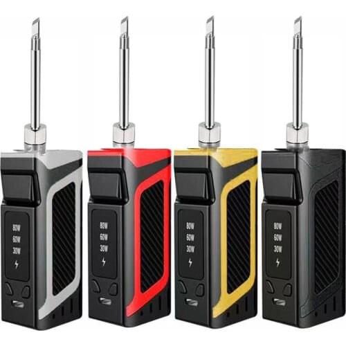 High-power 20-50W battery-powered soldering iron USB charging soldering iron 510 port portable wireless charging soldering iron