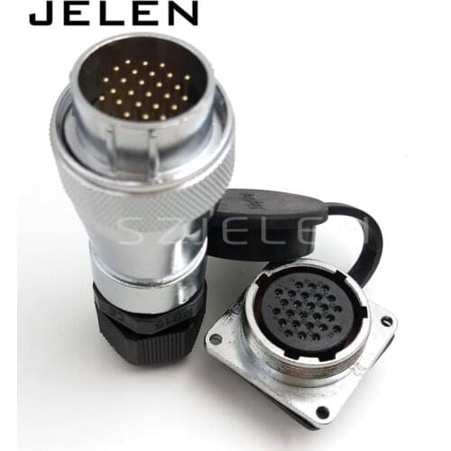 WF28 serie, 26 pins waterproof connector IP67 , Welded Male and female Aviation connector bulkhead waterproof connector