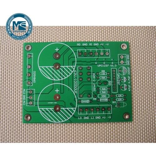 DIY UPC1237 speaker protection board contains rectifier filter PCB