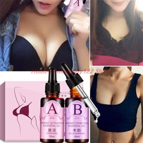 2x Beauty Breast Care Enhancement Bust Lift Bust Up Cream Essential Oil A+B
