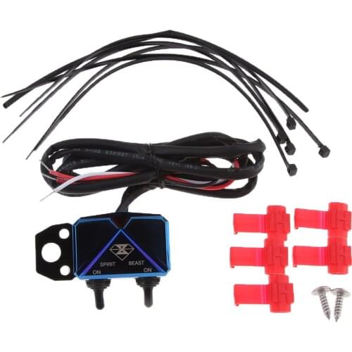 Aluminum Waterproof Motorcycle Double Handlebar Control Switch For Emergency Light Switch Starting switch