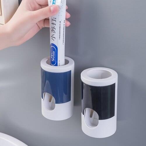 Automatic Toothpaste Dispenser Wall Mounted Toothpaste Squeezer Hand Free Toothpaste Holder Toothpaste Suqeezing Tools