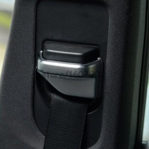 For Mercedes Benz E Class W212 W213 E260 E200 2010-2017 ABS Chrome Safety Belt Cover Trim Interior Car Styling Accessories